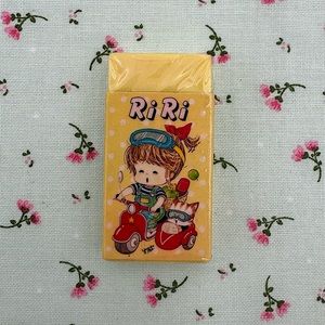 Vintage Hinodewashi Yellow “Ri Ri” Eraser From Japan!!!